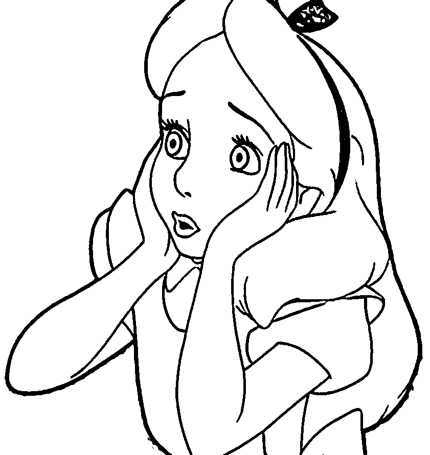 Alice Coloring Page - Coloring Home