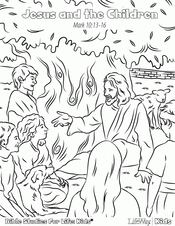 Coloring Pictures Of Jesus And The Children - Coloring Pages for ...