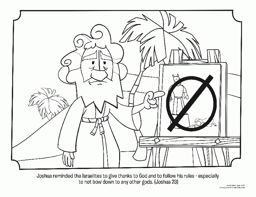 Joshua - Bible Coloring Pages | What's in the Bible?