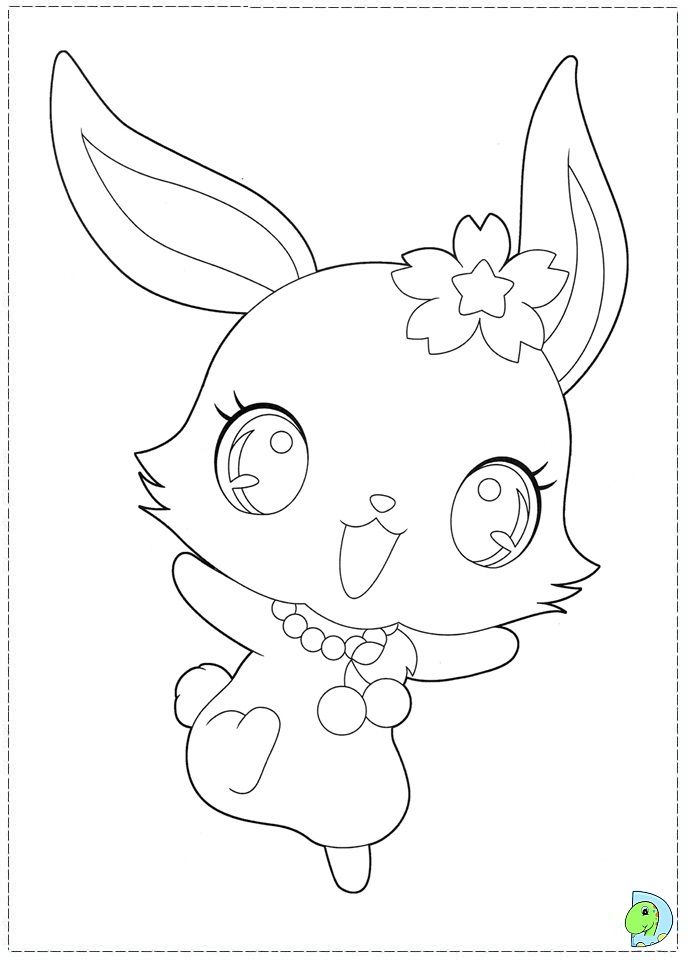 Jewelpet Coloring page | Coloring pages, Cool coloring pages, My drawings
