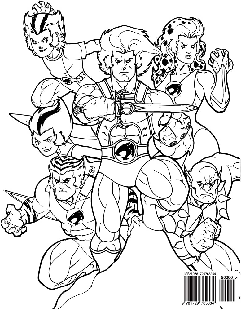 ThunderCats Coloring Book: Coloring Book for Kids and Adults, Activity Book  with Fun, Easy, and Relaxing Coloring Pages : Amazon.sg: Books