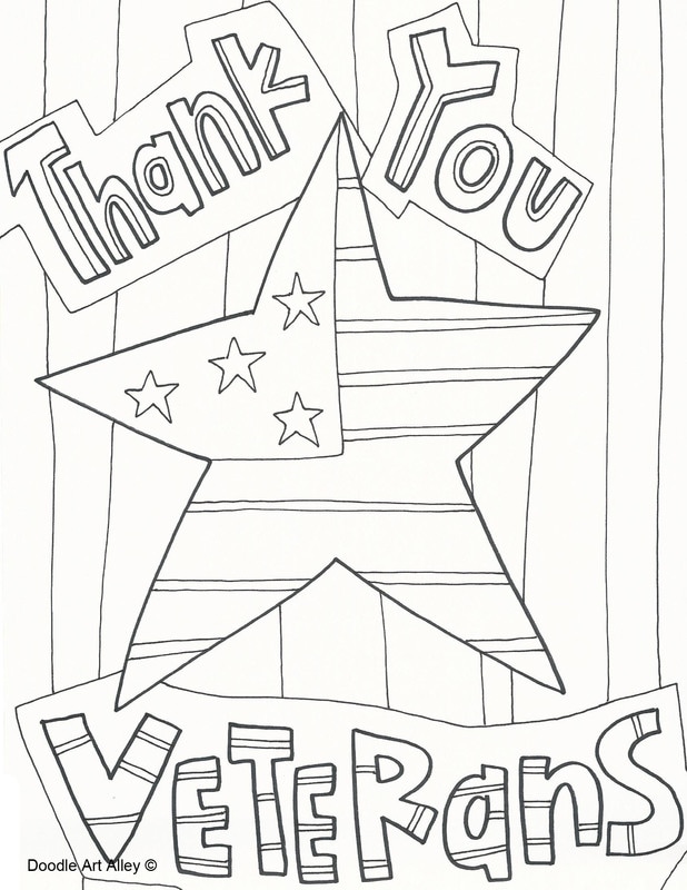 Veterans Day Coloring Pages - DOODLE ART ALLEY