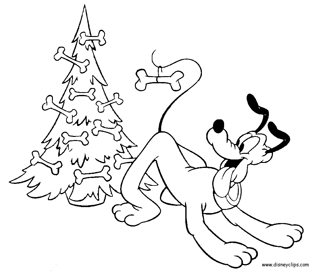 Christmas Disney Clip Coloring Pages - Coloring Pages For All Ages