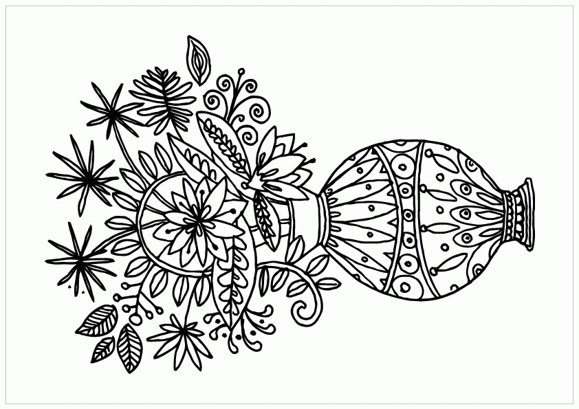 Free Printable Coloring Pages of Flowers