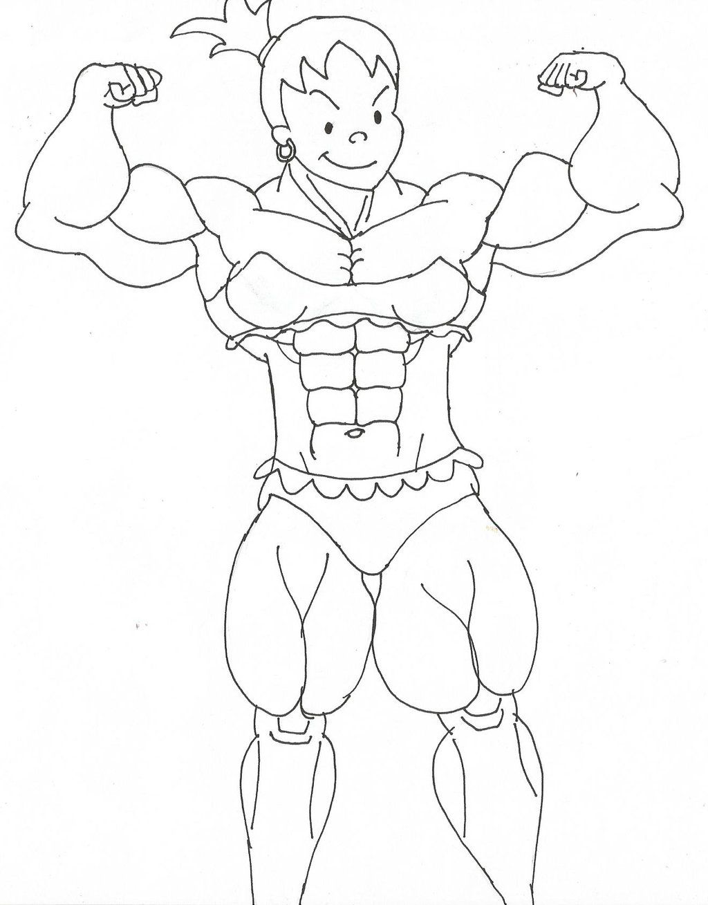 543 Cartoon Muscle Coloring Pages For Kids 
