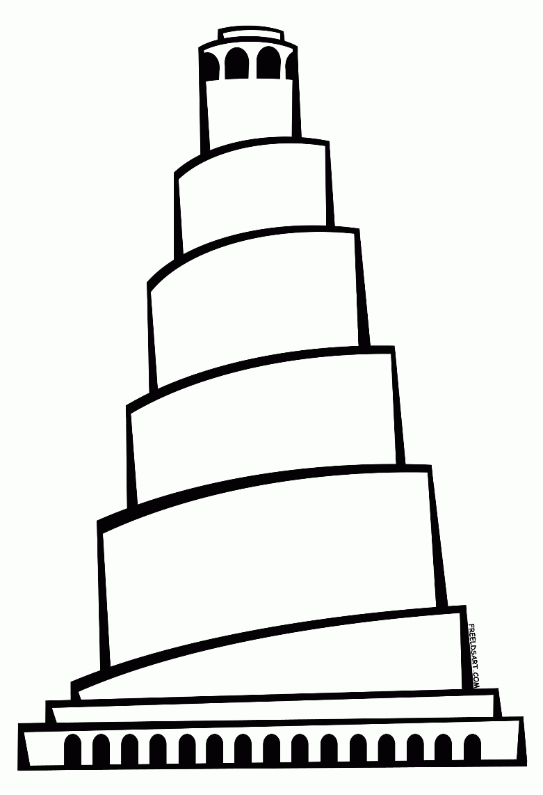Link 743 Tower Of Babel Coloring Pages | ICONTACT