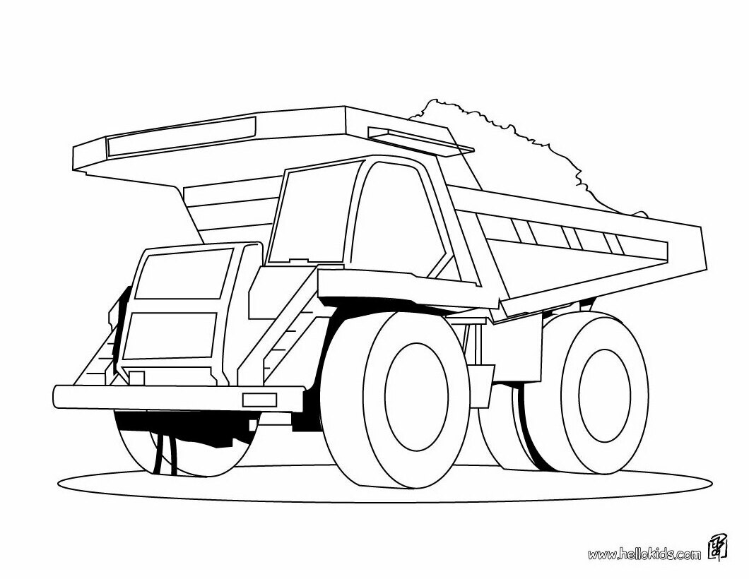 New Coloring Pages : Dump Truck Page Source Printable Ice ...