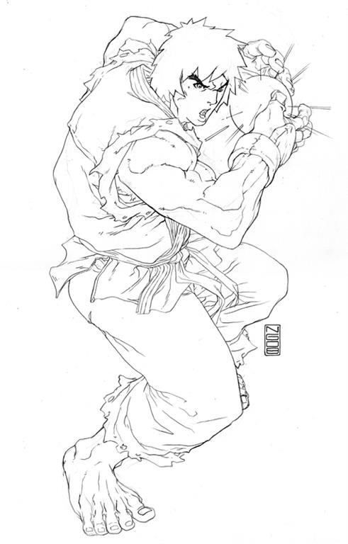 Coloring pages for kids free images: Street Fighter free ...