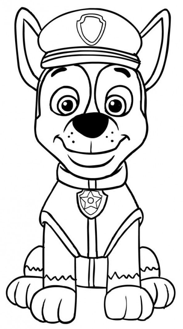 Paw patrol chase coloring pages #gethimtochaseyou | Paw patrol ...