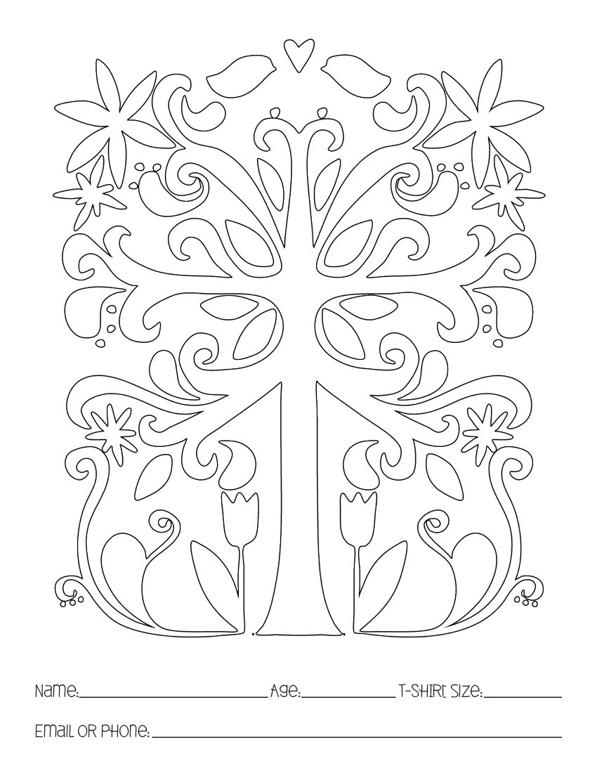 Tree #151 (Nature) – Printable coloring pages