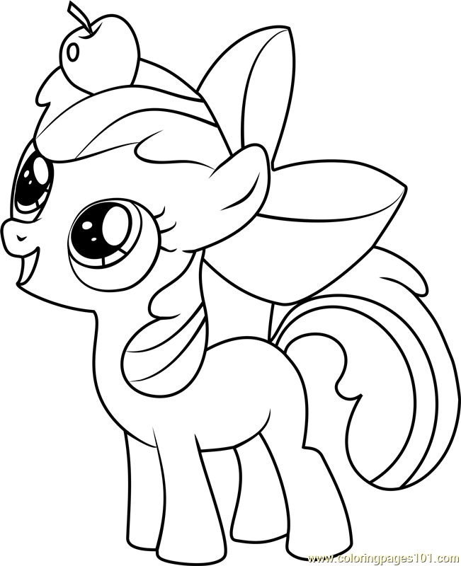 Apple Bloom Coloring Page - Free My Little Pony - Friendship Is ...