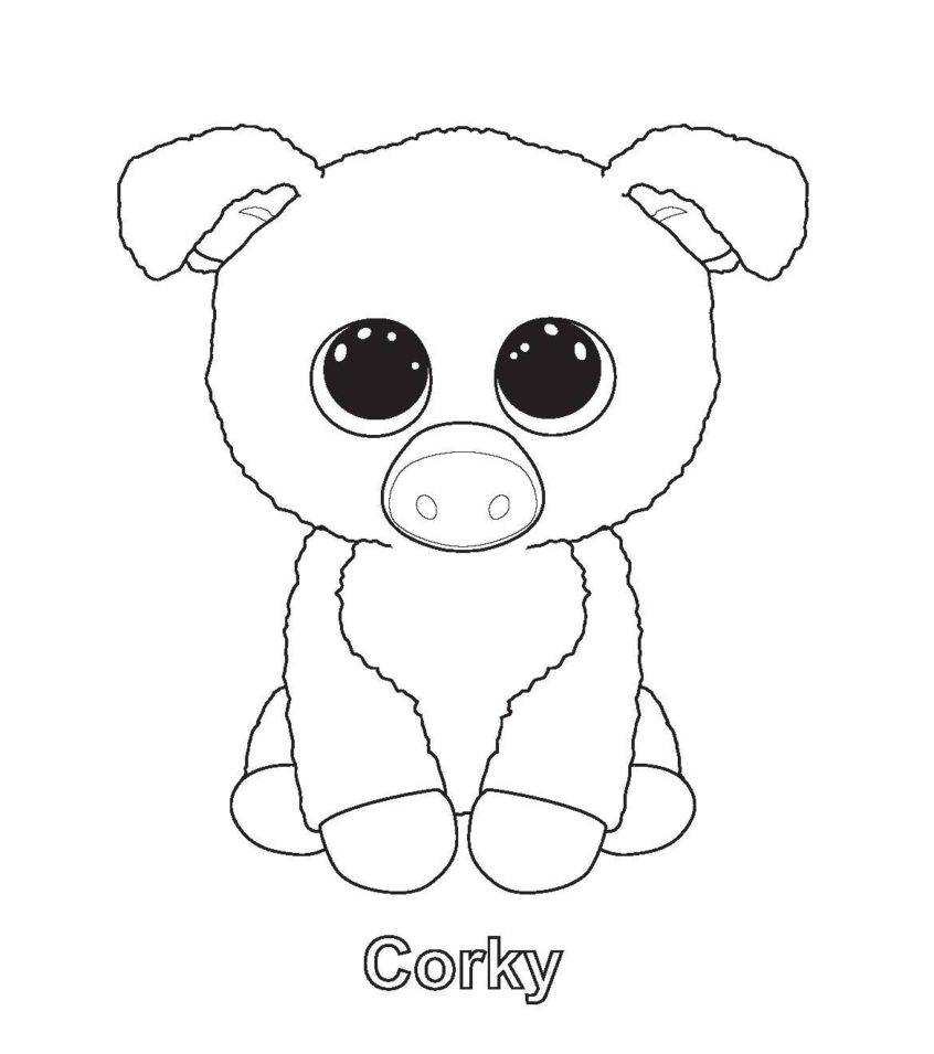 Beanie Boos Coloring Pages   Coloring Home