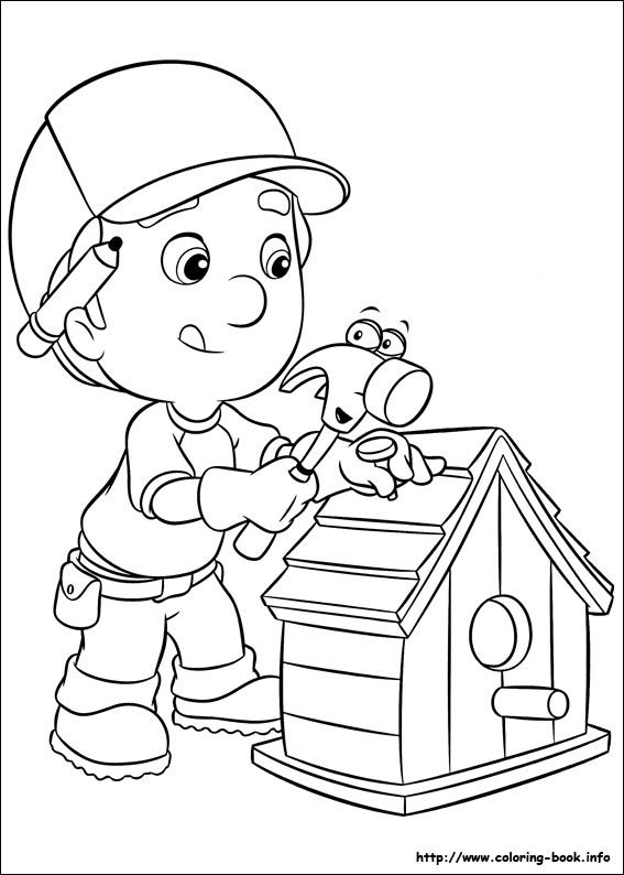Handy Manny coloring picture | Pirate coloring pages, Cartoon coloring pages,  Coloring books