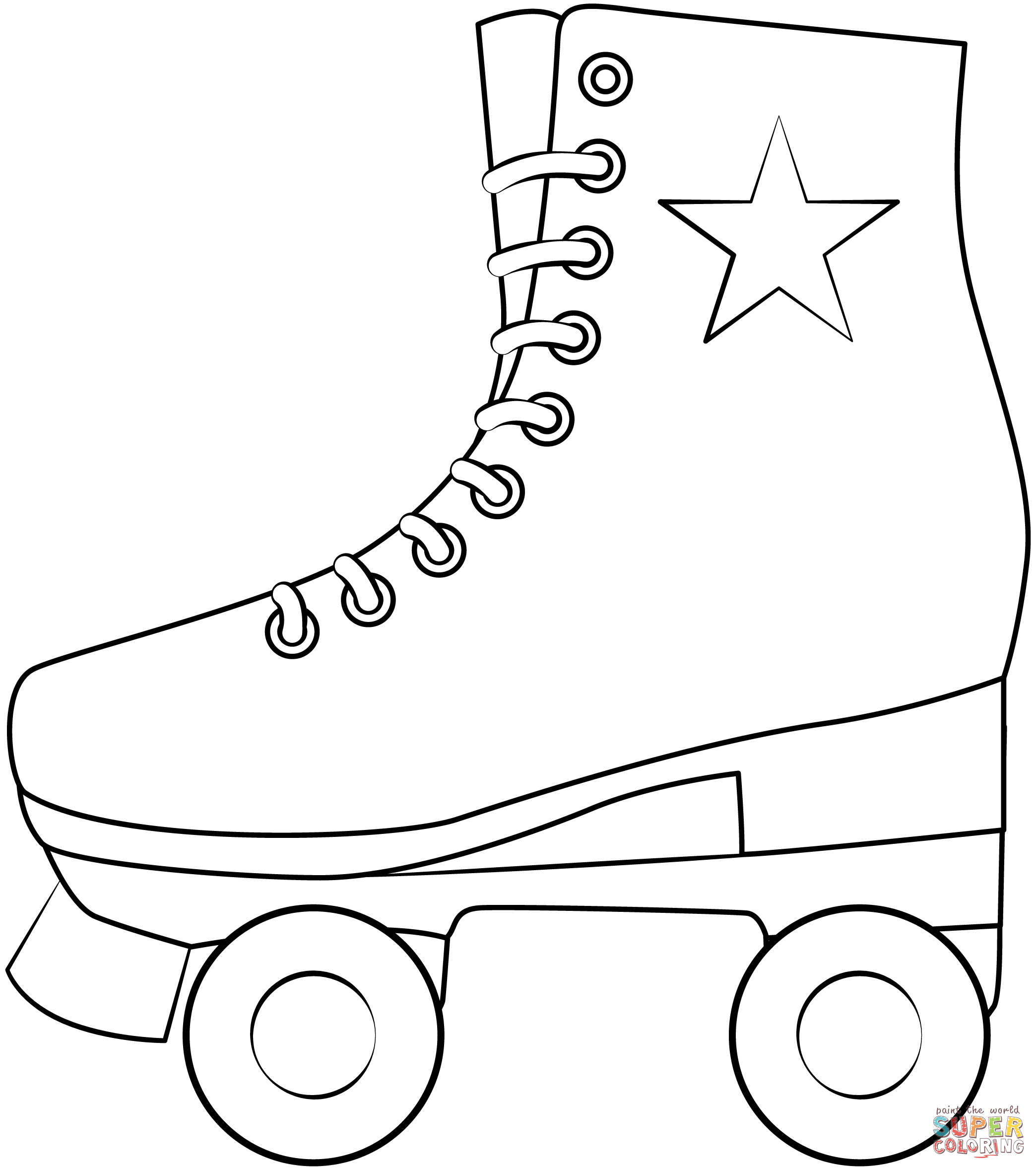 Roller Skate coloring page | Free Printable Coloring Pages