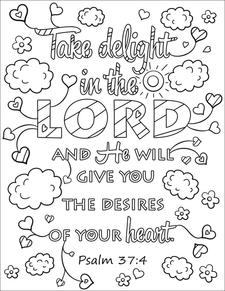 Bible Verse Coloring Pages - Free Printable Coloring Pages for Kids