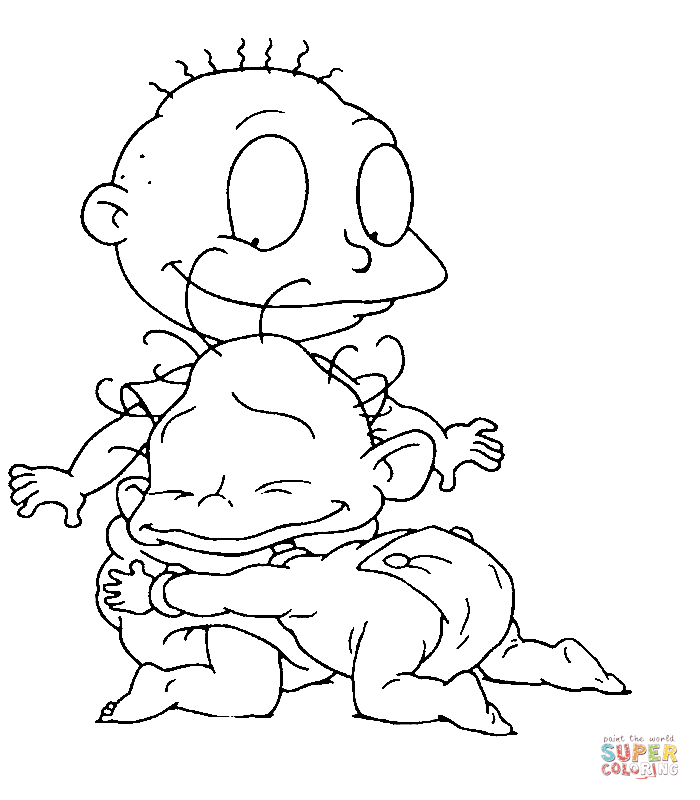 Tomy Coloring Pages From Rugrats Coloring Home