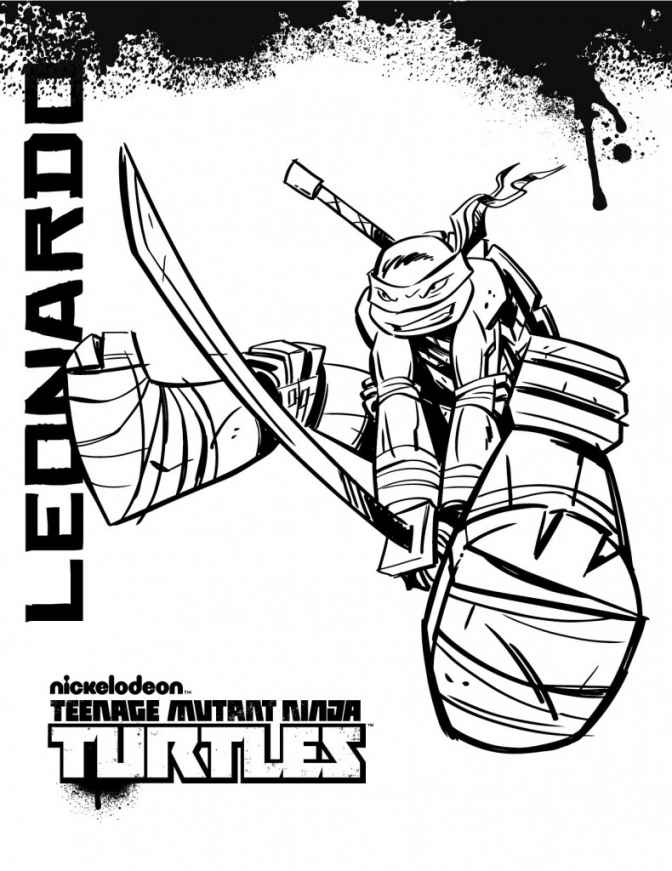Teenage Mutant Ninja Turtles Printable - Coloring Pages for Kids ...