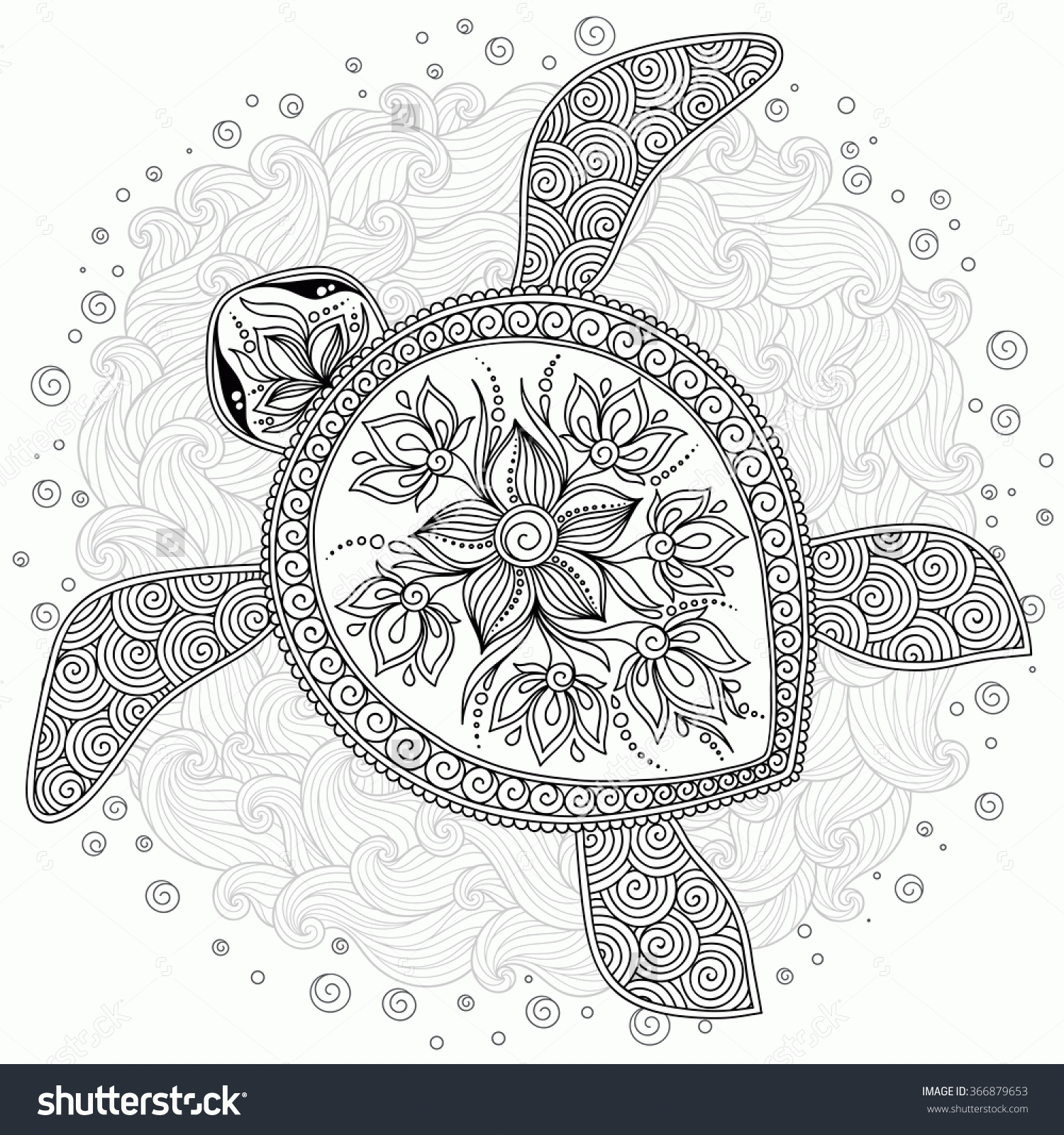 Download Adult Coloring Pages Turtle Coloring Home