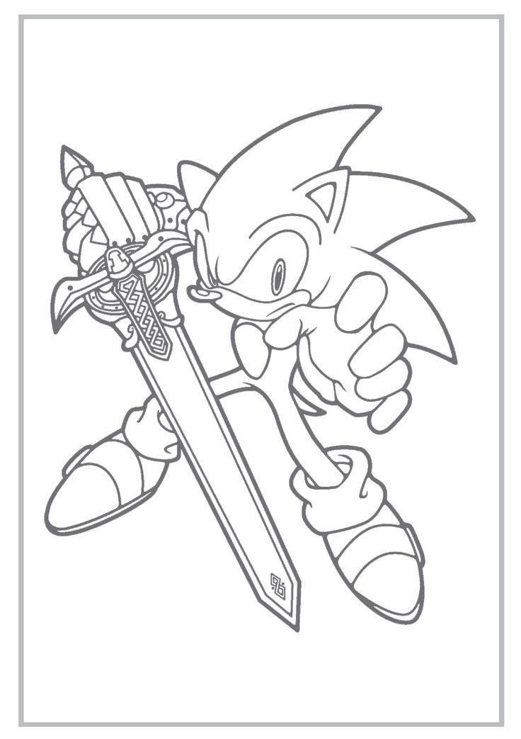 Sonic The Hedgehog Printables - Coloring Pages for Kids and for Adults