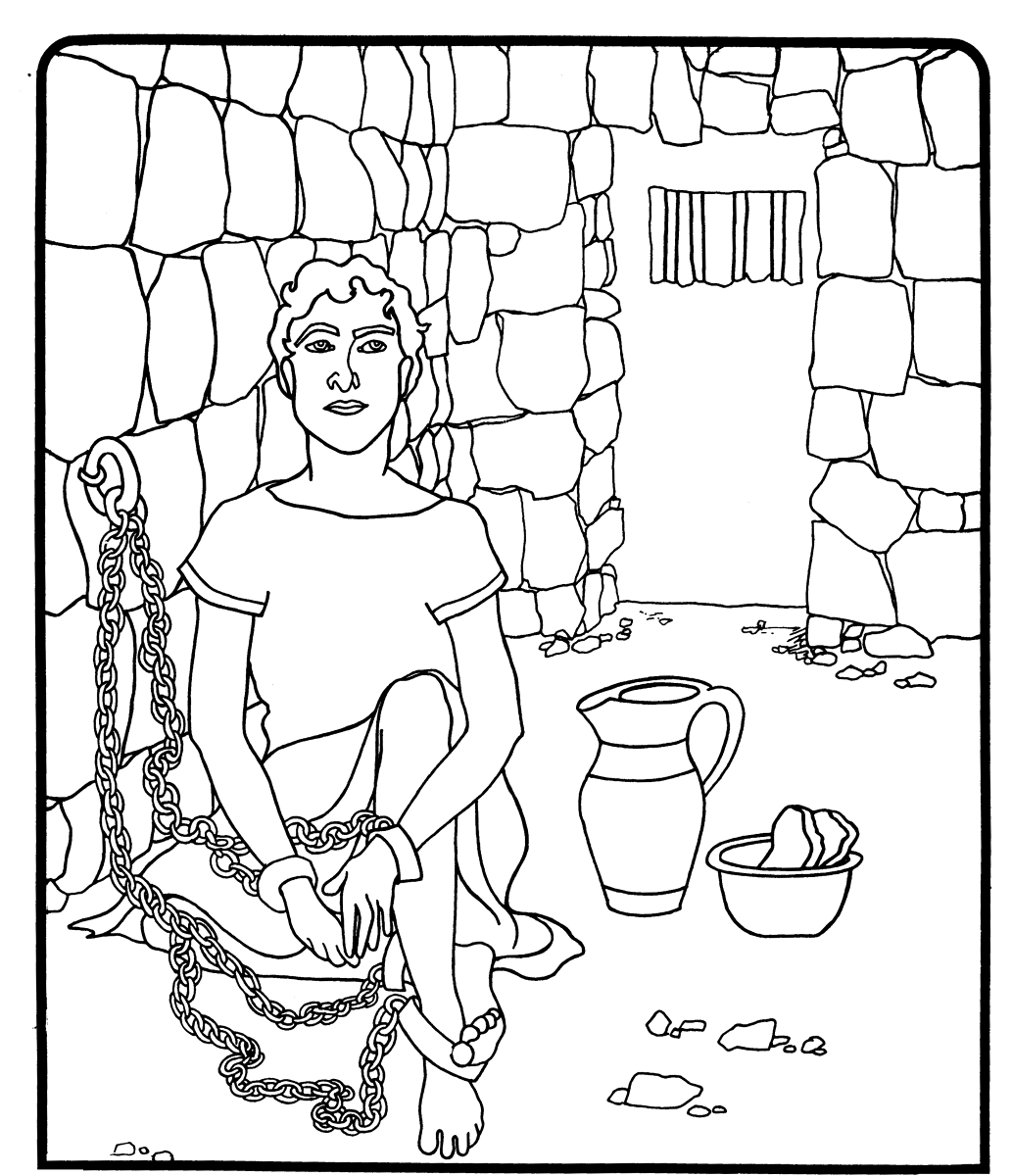 Joseph In Egypt - Coloring Pages for Kids and for Adults