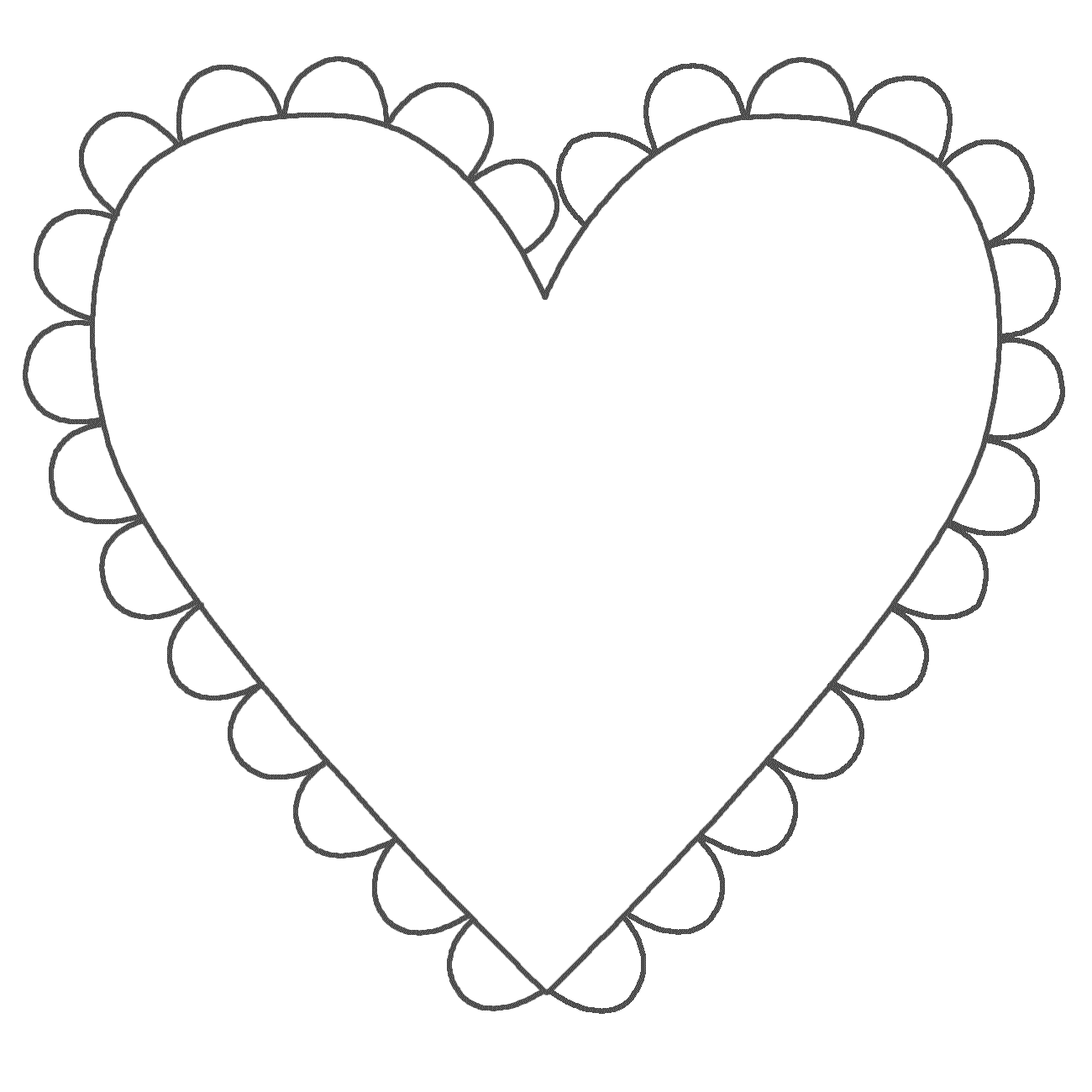 Coloring Page Of Heart - Coloring Pages For All Ages