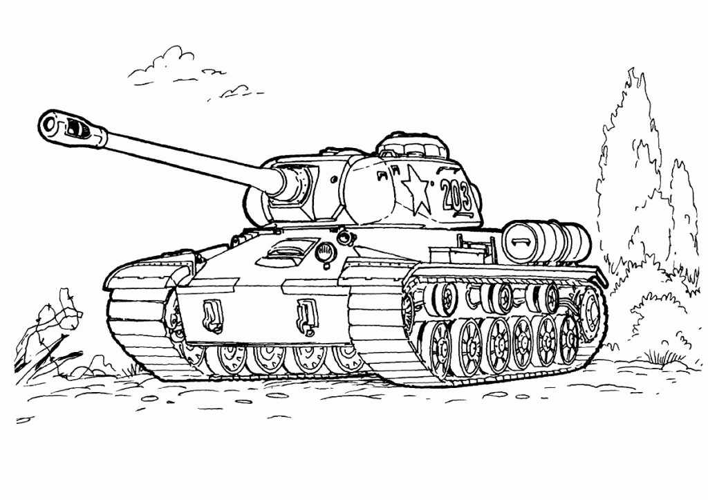 Free Printable Army Tank Coloring Pages For Kids