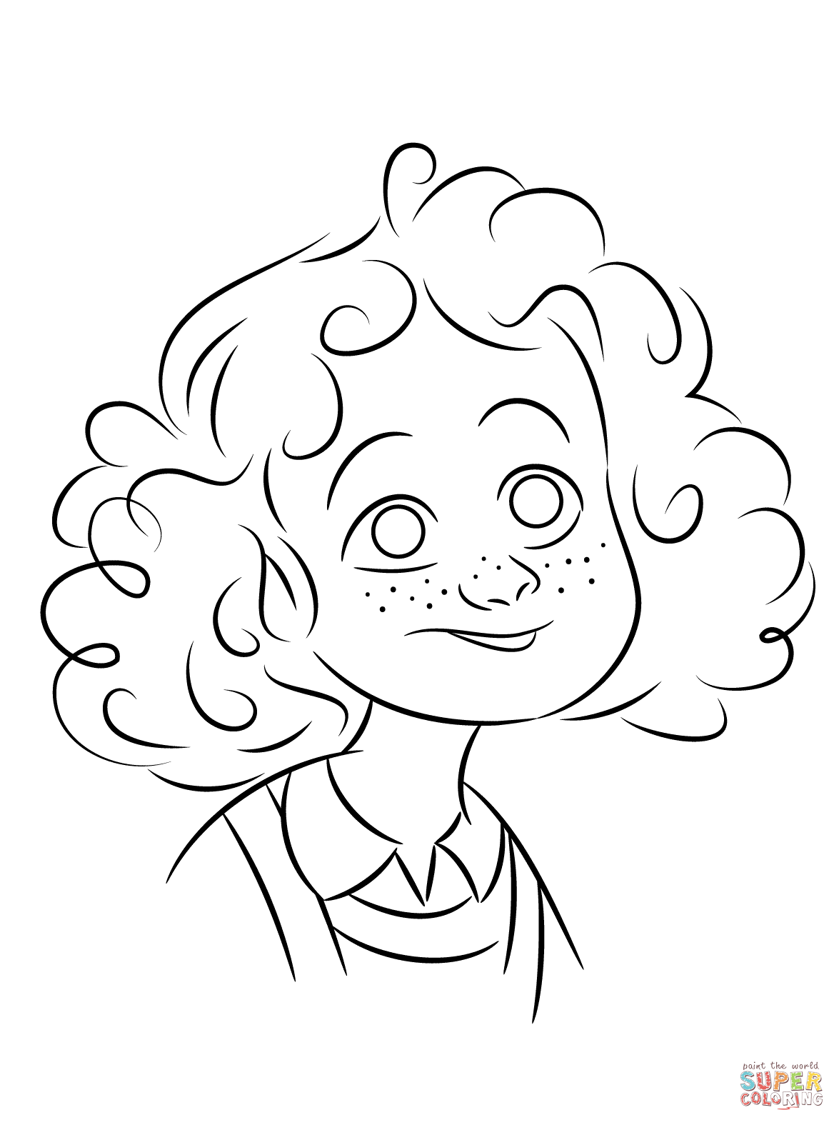 Orphan Annie Coloring Page