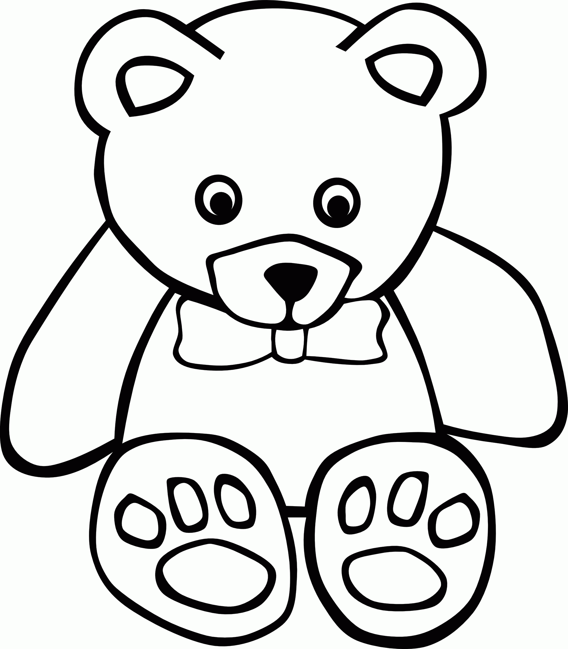 Teddy Bear Coloring Pages Templates   Coloring Home
