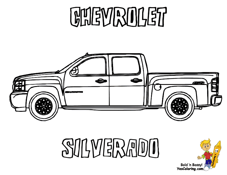 Chevy Coloring Pages Printable