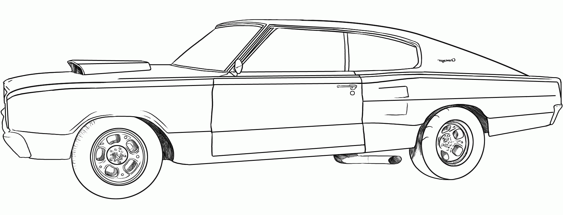 Download 1969 Dodge Charger Car Coloring Pages - Coloring Home