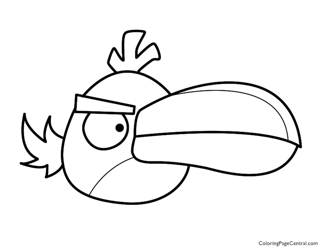 Angry Birds - Hal the Green Boomerang Bird 01 | Coloring Page Central