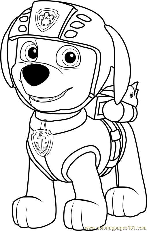 Zuma Coloring Page for Kids - Free PAW Patrol Printable Coloring Pages  Online for Kids - ColoringPages101.com | Coloring Pages for Kids