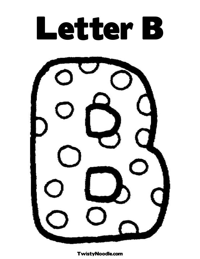 letter b coloring pages - Clip Art Library