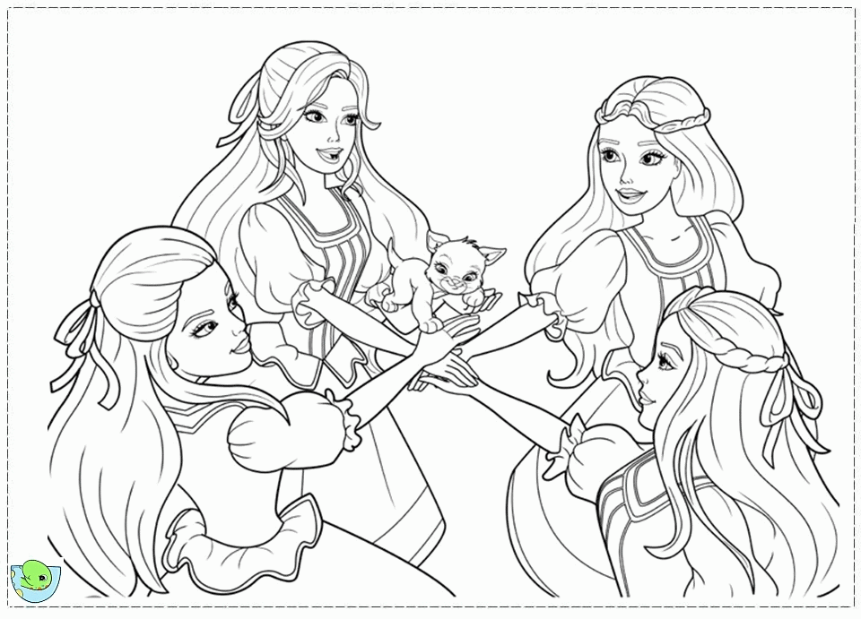 photo : barbie pictures new coloring pages images Barbie Three ...