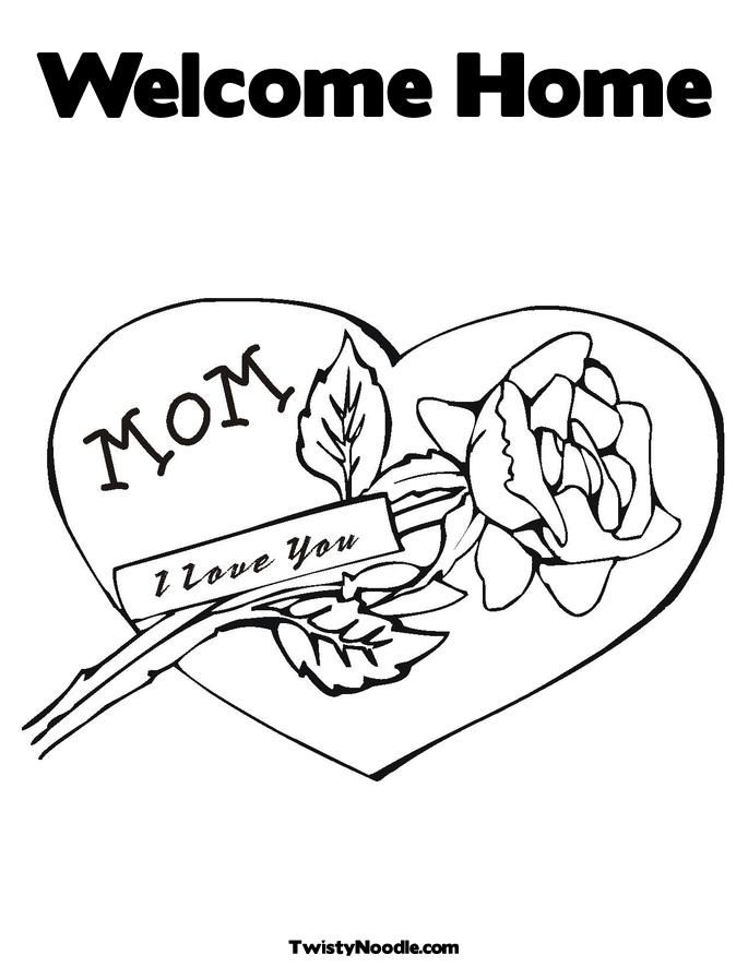Free Welcome Home Coloring Pages - Coloring Home