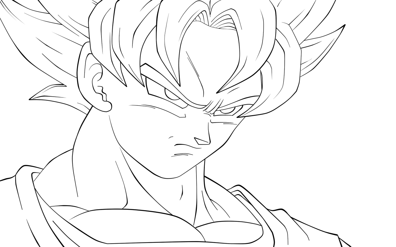 goku coloring pages (7) | marbal
