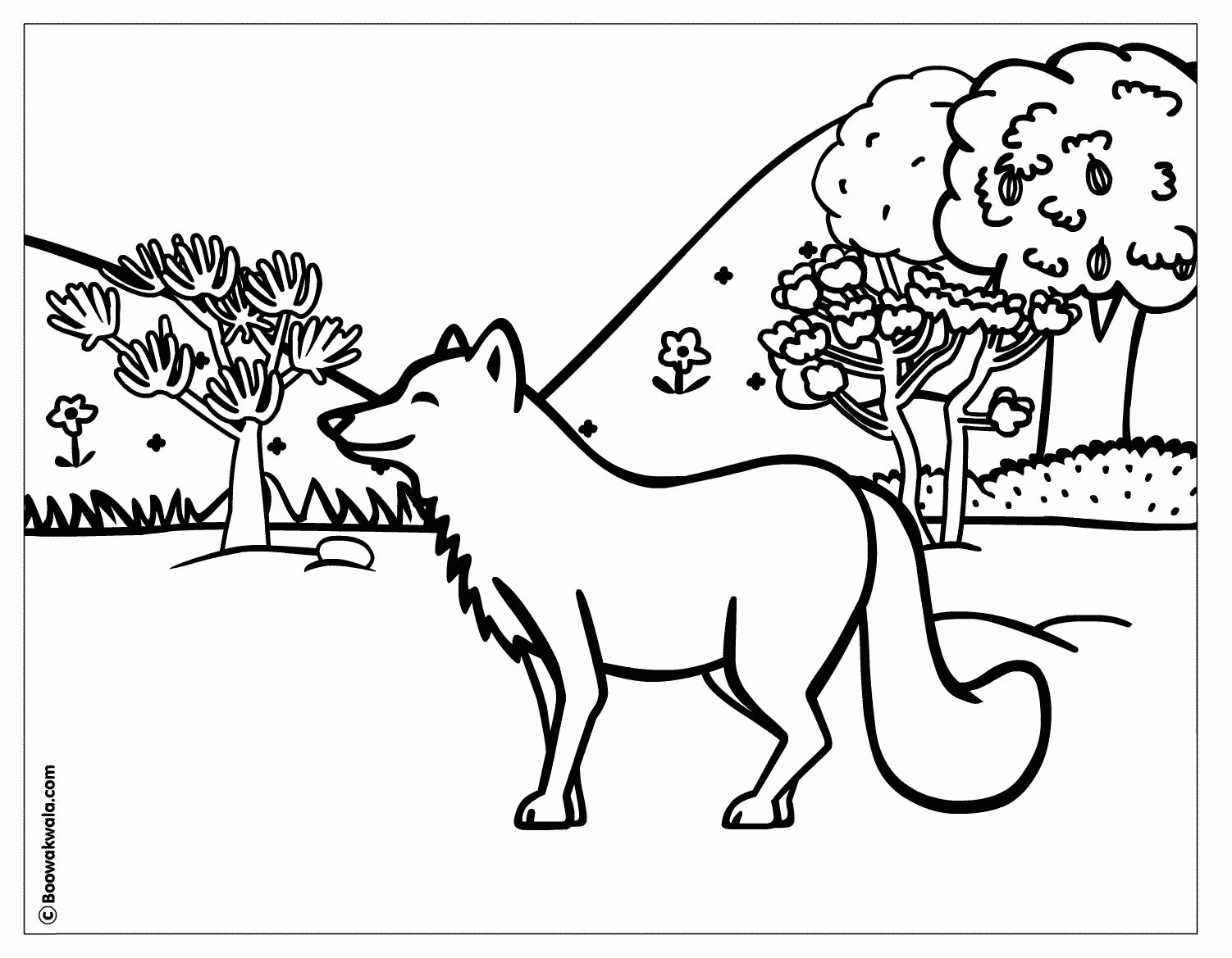 Forest Animal Coloring Pages To Print Deciduous Forest Coloring ...