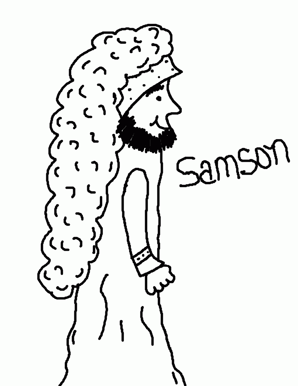 Church House Collection Blog: Samson and Delilah Coloring Page ...