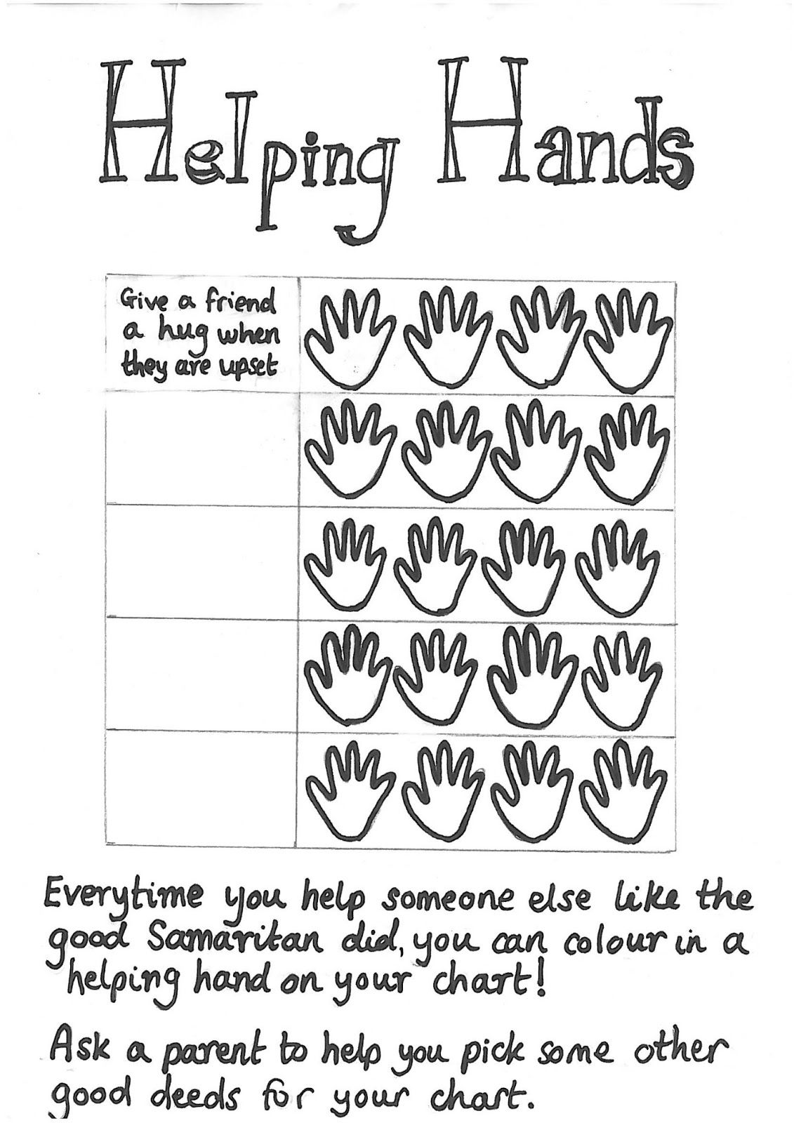 Best Photos of Helping Hands Coloring Pages - Helping Hands Clip ...