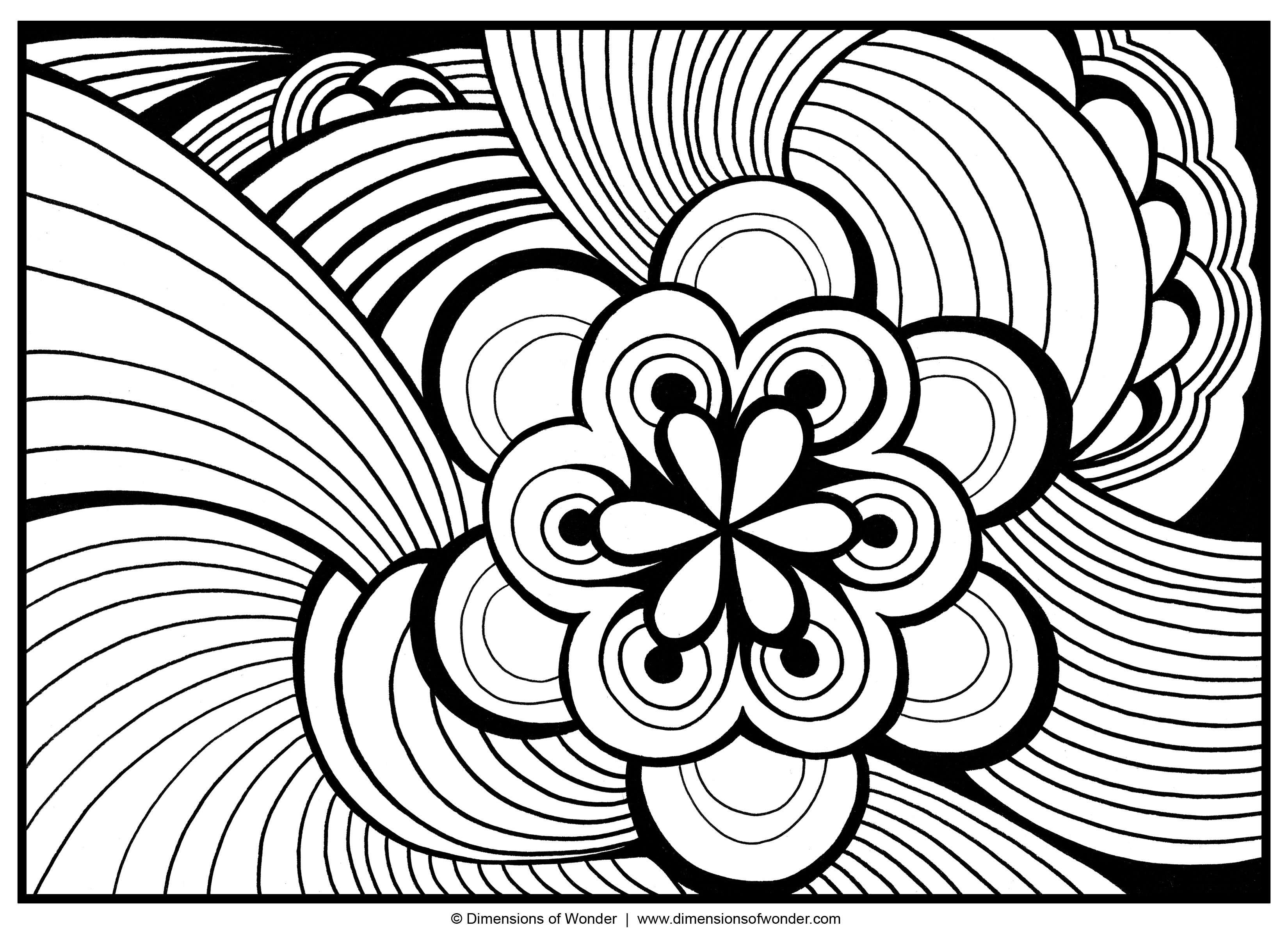 Printable For Adults Abstract | Free Coloring Pages on Masivy World
