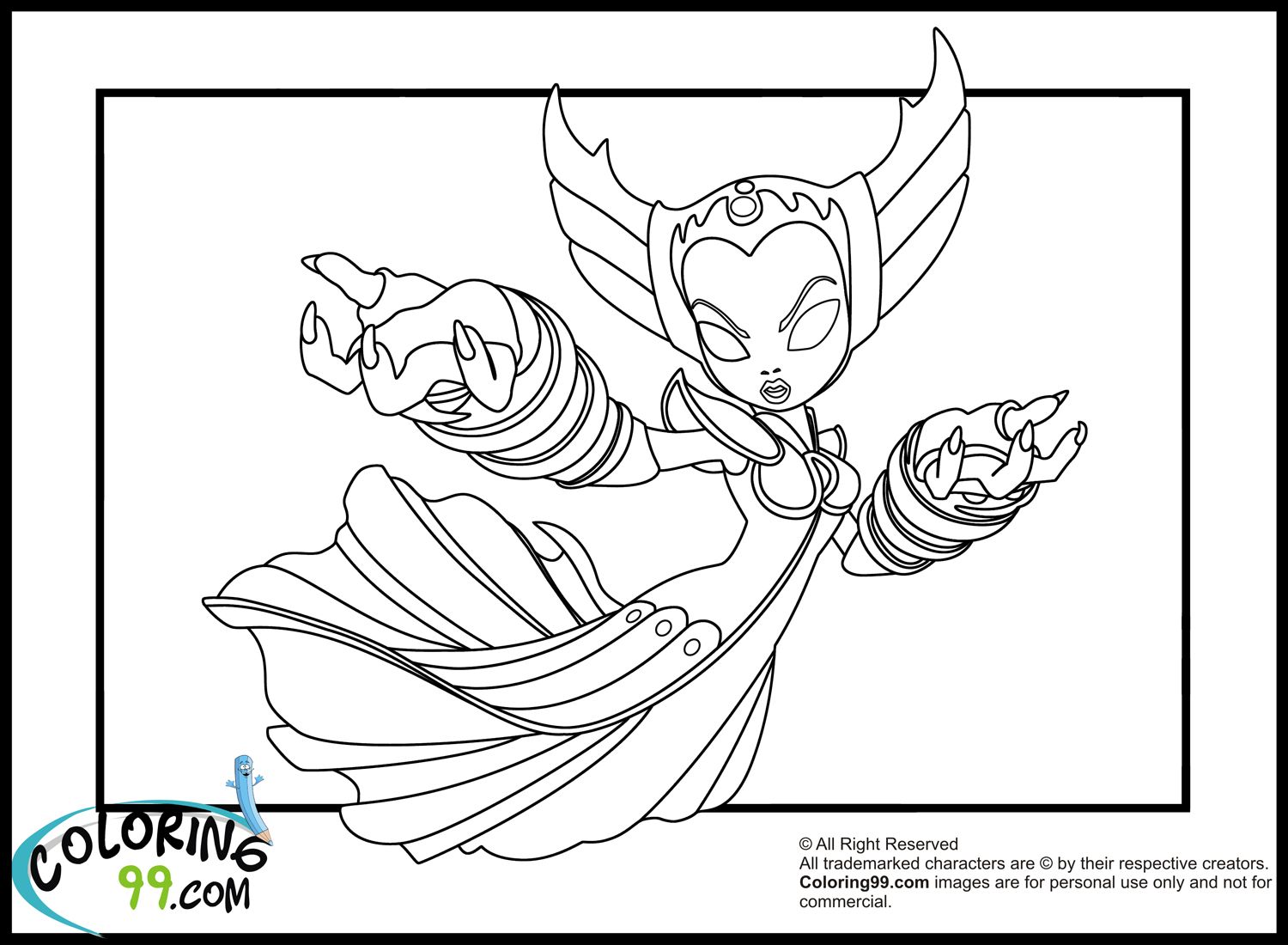 Skylanders Elves Coloring Pages | Minister Coloring