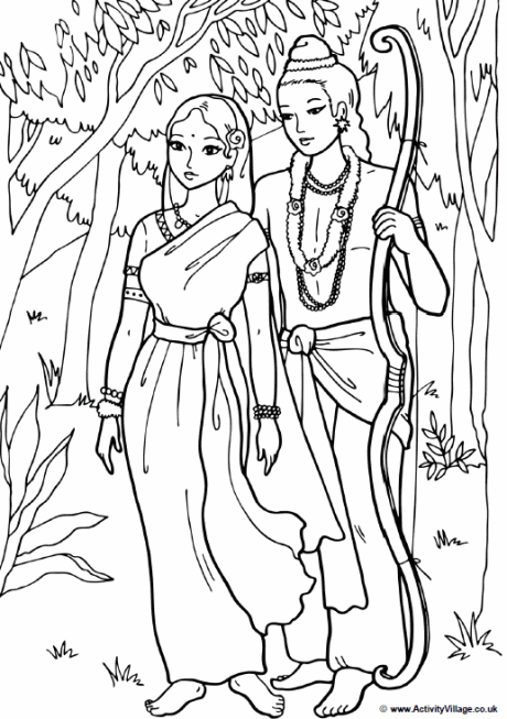 Diwali Colouring Pages
