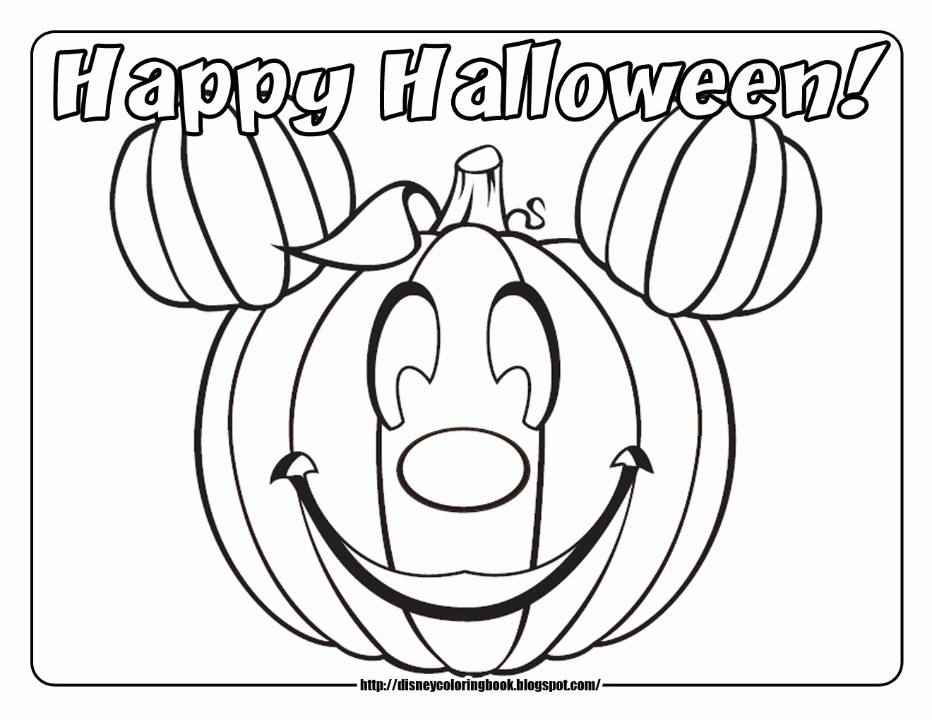 Happy Halloween Coloring Sheets   Coloring Online   Coloring Home