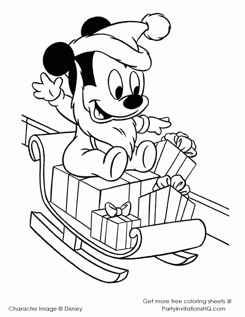 Disney Christmas Coloring Pages 21 Fabulous Sheets For Free ...