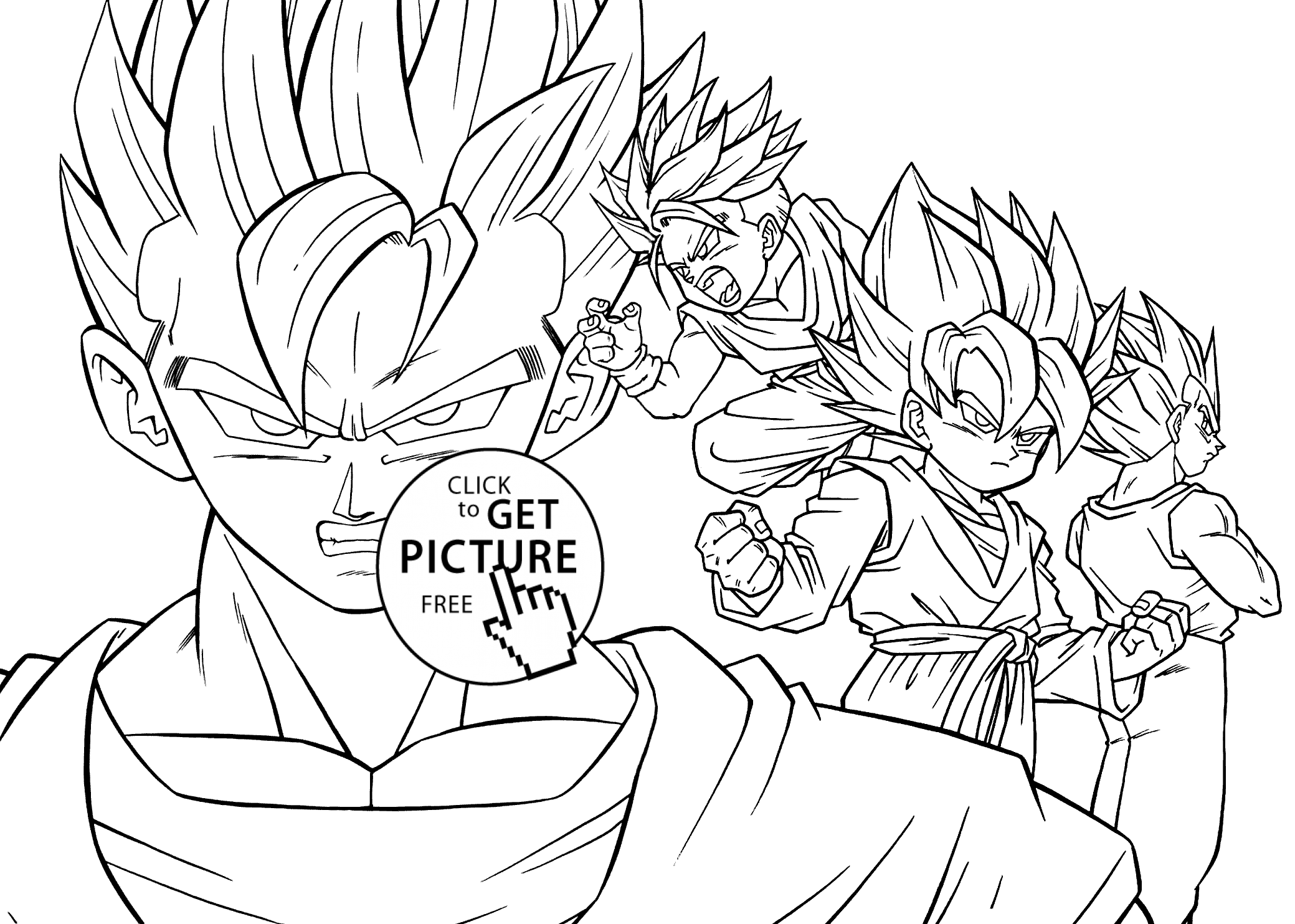 Dragon Ball Z Coloring Pages To Color Online   Coloring Home