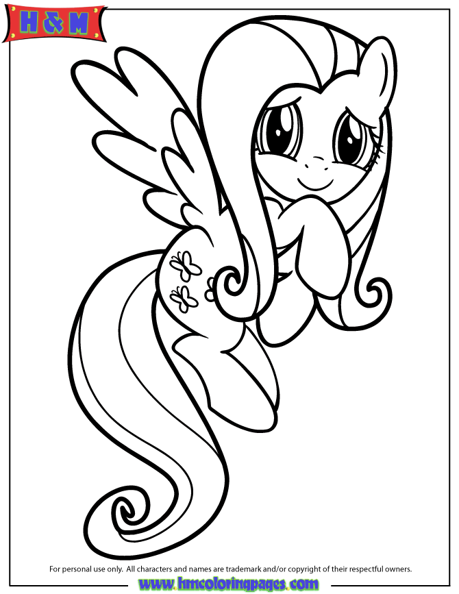 fluttershy coloring pages - High Quality Coloring Pages