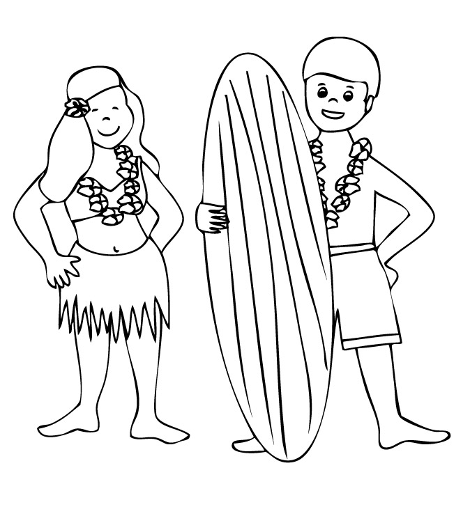 Coloring Pages For Hawaii - Coloring Home