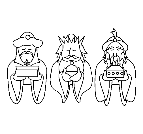 The Three Wise Men 4 coloring page - Coloringcrew.com | Three wise men, Wise  men gifts, Christmas bible