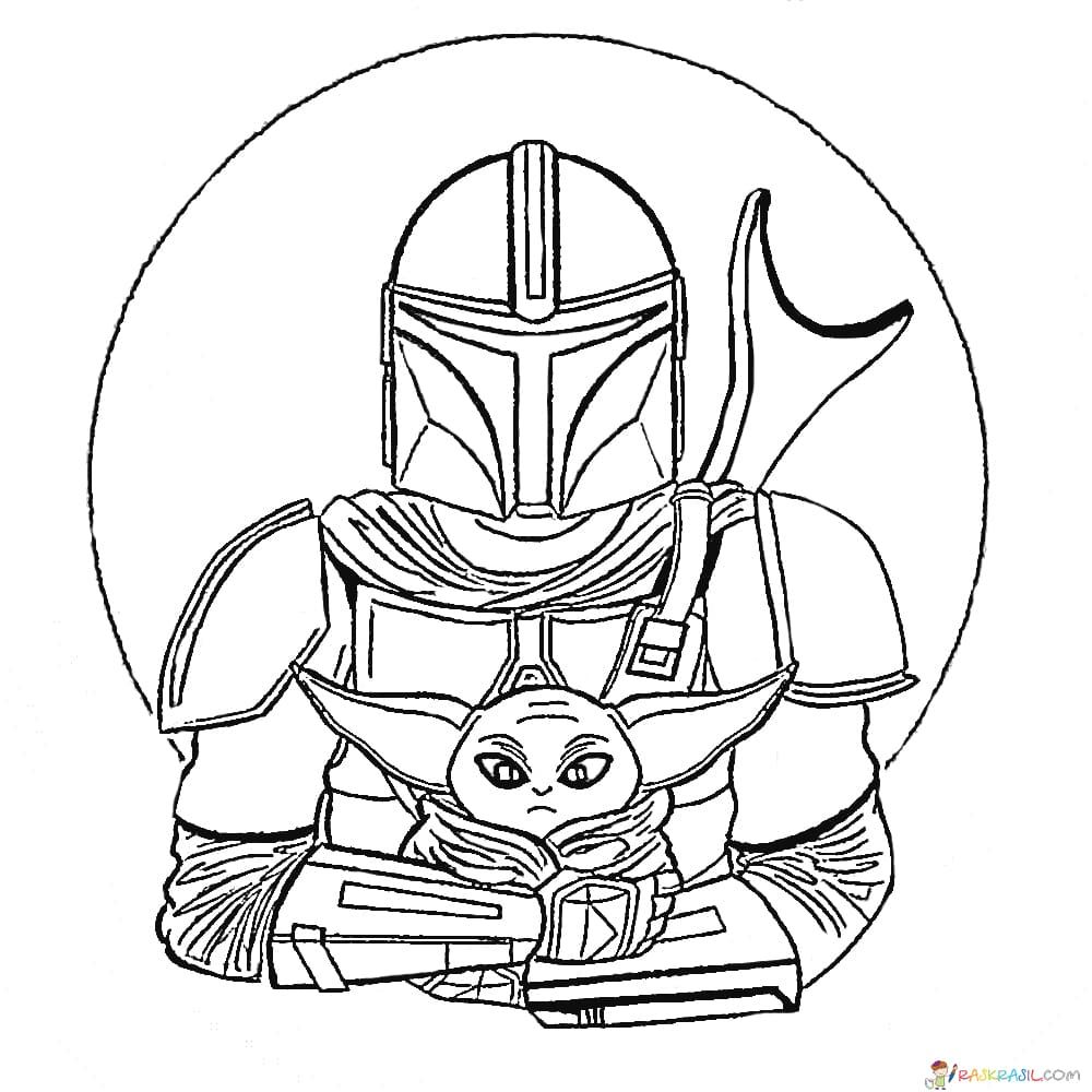 Coloring Pages Baby Yoda. The Mandalorian and Baby Yoda Free in 2020 | Coloring  pages, Star wars colors, Cute coloring pages