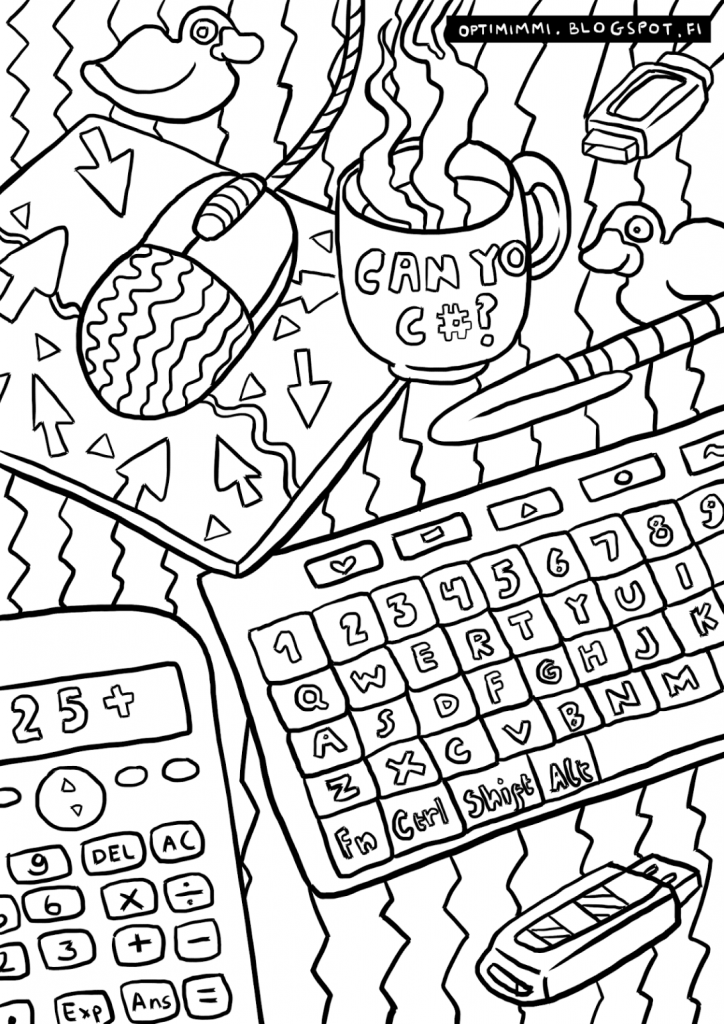 Computer Coloring Pages – coloring.rocks!